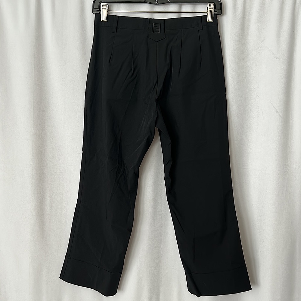 Fendi Authenticated Black Cotton Spandex Cropped Pants **Approx. Size 26**🔥🔥 - Picture 2 of 8
